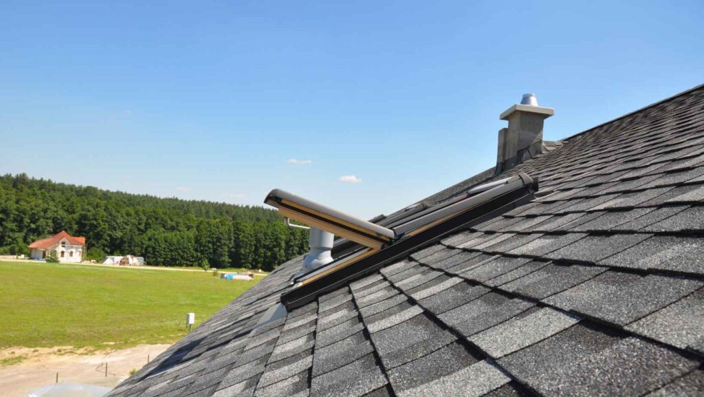 chimney on roof
