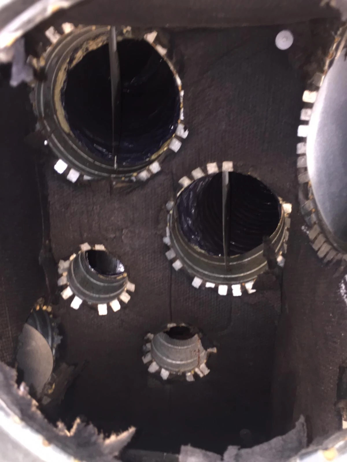 Plenum box 1a after mold treatment- American Air Duct Services