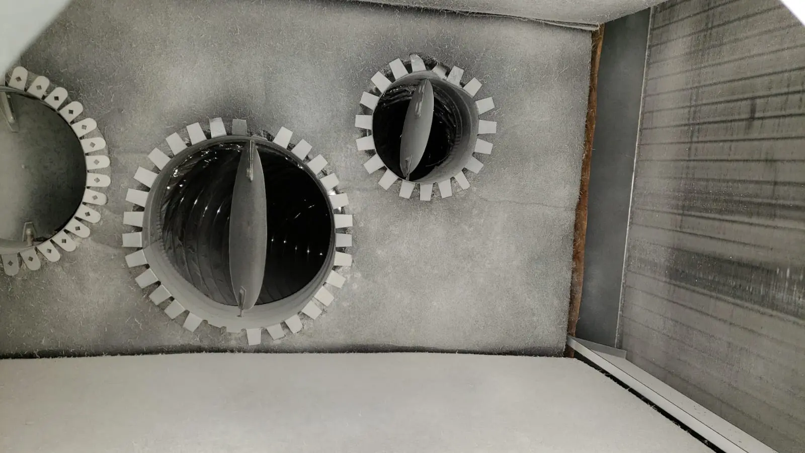 Plenum box 2A after mold treatment- American Air Duct Services