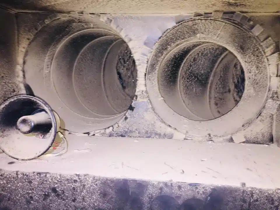 Before cleaning- American Air Duct Services